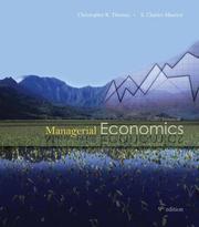 Cover of: Managerial Economics with Student CD by Christopher R. Thomas, S. Charles Maurice
