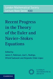 Cover of: Recent Progress in the Theory of the Euler and Navier-Stokes Equations by Robinson, James C., José L. Rodrigo, Witold Sadowski, Alejandro Vidal-López