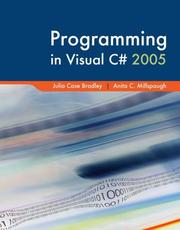 Cover of: Programming in Visual C# with Visual Studio Trial Software by Julia Case Bradley, Julia Case Bradley