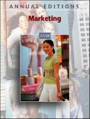 Cover of: Annual Editions: Marketing 07/08 (Annual Editions : Marketing) by John E. Richardson