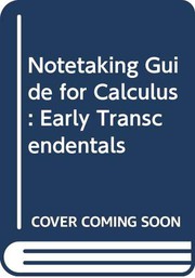Cover of: Notetaking Guide for Stewart/Clegg/Watson's Calculus: Early Transcendentals, 9th