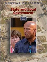 Cover of: Annual Editions: State and Local Government, 13/e (Annual Editions: State & Local Government) by Bruce Stinebrickner