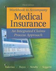 Cover of: Study Guide/Workbook to Accompany Medical Insurance by Joanne Valerius, Nenna L Bayes, Cynthia Newby, Janet I.B. Seggern