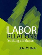 Cover of: Labor Relations by John W. Budd