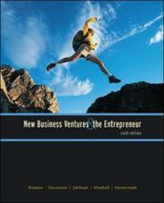 Cover of: New Business Ventures And The Entrepreneur by Michael J. Roberts, Howard H. Stevenson, William A. Sahlman, Paul W. Marshall, Richard G. Hamermesh
