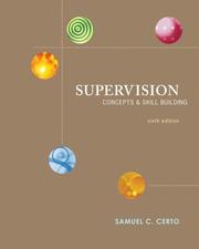 Cover of: Supervision by Samuel Certo