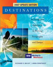 Cover of: Destinations by Richard Bailey, Linda Denstaedt