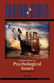 Cover of: Taking Sides: Clashing Views on Psychological Issues (Taking Sides: Clashing Views on Controversial Psychological Issues) | Brent Slife