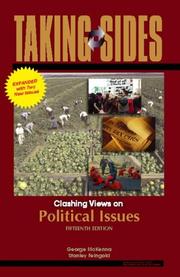 Cover of: Taking Sides: Clashing Views on Political Issues, Expanded (Taking Sides: Clashing Views on Controversial Political Issues)