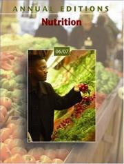 Cover of: Annual Editions: Nutrition 06/07 (Annual Editions : Nutrition) by Dorothy J. Klimis-Zacas