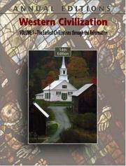 Cover of: Annual Editions: Western Civilization, Volume 1, 14/e (Annual Editions : Western Civilization) by Robert L. Lembright