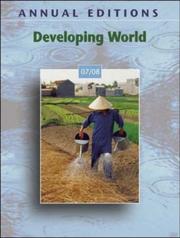 Cover of: Annual Editions: Developing World 07/08 (Annual Editions : Developing World)