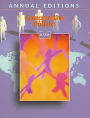 Cover of: Annual Editions: Comparative Politics 07/08 (Annual Editions : Comparative Politics) | Christian Soe