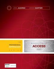 Cover of: Microsoft Access 2007: A Professional Approach