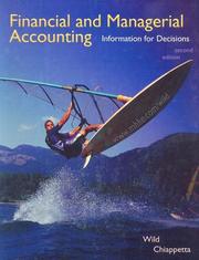 Cover of: Financial and Managerial Accounting: Information for Decisions