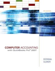 Cover of: Computer Accounting with QuickBooks Pro 2007