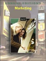 Cover of: Annual Editions: Marketing 06/07 (Annual Editions : Marketing) by John E. Richardson