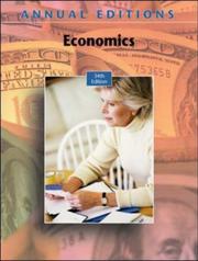 Cover of: Annual Editions: Economics, 34/e (Annual Editions : Economics) by Don Cole, Don Cole