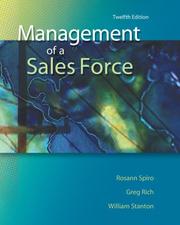 Cover of: Management of a Sales Force by Rosann Spiro, William J Stanton, Greg A. Rich