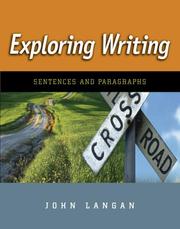Cover of: Exploring Writing: Sentences and Paragraphs