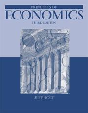 Cover of: Principles of Economics by Jeff Holt, Jeff Holt