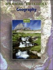 Cover of: Annual Editions: Geography 06/07 (Annual Editions : Geography) by Gerald R Pitzl