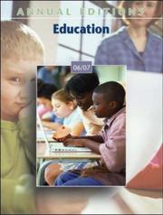 Cover of: Annual Editions: Education 06/07 (Annual Editions : Education) by Fred Schultz
