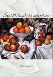 Cover of: Six philosophical appetizers