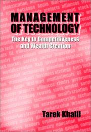 Cover of: Management of Technology by Tarek M Khalil
