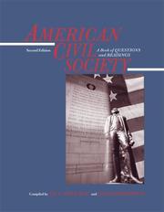 Cover of: American Civil Society: A Book of Questions and Readings