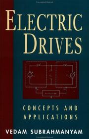 Cover of: Electric Drives by Vedam Subrahmanyam