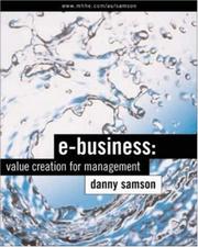 Cover of: E-business: value creation for management