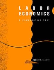Cover of: Labor economics: a comparative text
