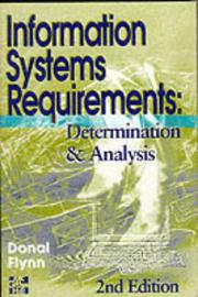 Cover of: Information Systems Requirements Determination and Analysis | Donal James Flynn