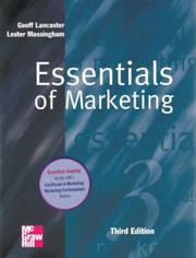 Cover of: Essentials of Marketing by Geoff Lancaster, Lester Massingham