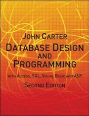 Cover of: Database Design and Programming
