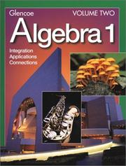 Cover of: Algebra 1: Integration Applications and Connections