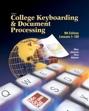Cover of: Gregg College Keyboarding & Document Processing, Ninth Edition, Lessons 1-120 (hardcover) Student Text