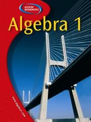 Cover of: Algebra 1, Student Edition