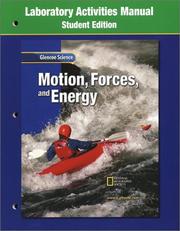 Cover of: Motions, Forces and Energy by GLENCOE