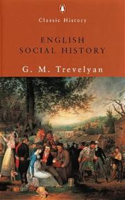 Cover of: English Social History