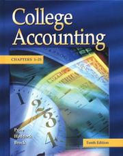 Cover of: College Accounting, Chapters 1-25 by John Ellis Price, M. David Haddock, Horace R. Brock, John Price, Horace Brock