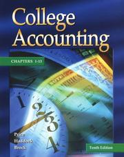 Cover of: College Accounting Student Edition Chapters 1-13