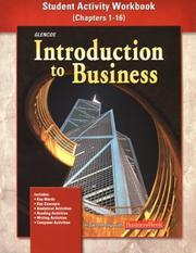 Cover of: Introduction To Business: Student Activity Workbook Chapters 1-16