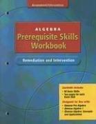 Cover of: Algebra Prerequisite Skills Workbook: Remediation and Intervention, Student Edition