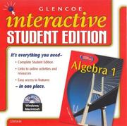 Cover of: Algebra 1, Interactive Student Edition CD-ROM by McGraw-Hill