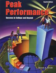 Cover of: Peak Performance by Sharon Ferrett