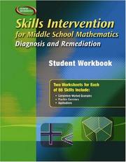 Cover of: Skills Intervention for Middle School Mathematics: Diagnosis and Remediation, Student Workbook
