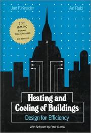Cover of: Heating and cooling of buildings by Jan F. Kreider