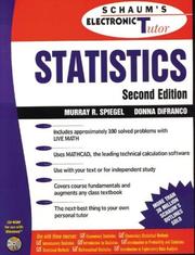 Schaum's Statistics (Schaum's Outlines) cover